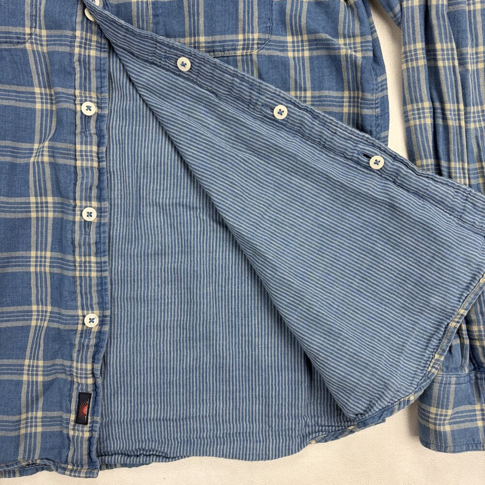 Faherty Reversible Plaid Button-Down Shirt - M - image 8